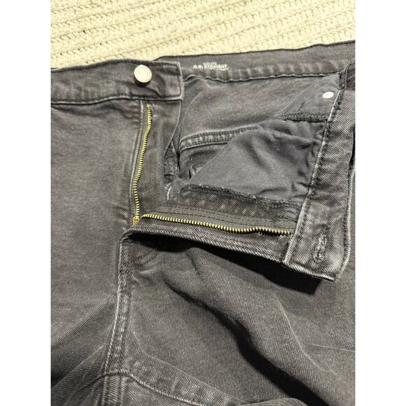 Old Navy Jeans High Rise OG Straight Raw Hem Womens Plus Size 22 Faded Black - Picture 5 of 11